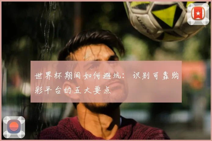 世界杯期间如何避坑:识别可靠购彩平台的五大要点